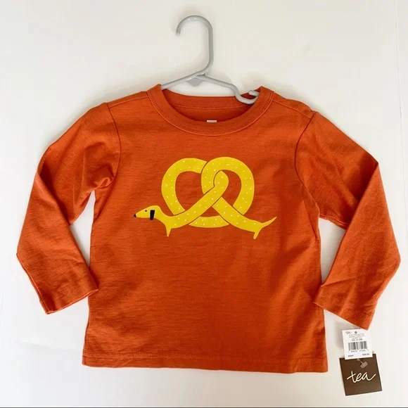 Tea Collection Pretzel Dog Graphic Tee, 12-18 Months - Picture 1 of 6